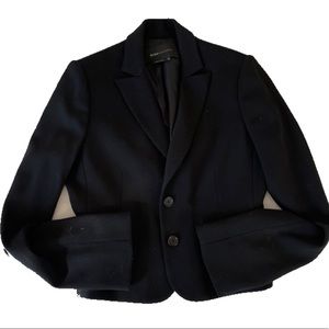 BCBG Black Wool Cropped Blazer size 0